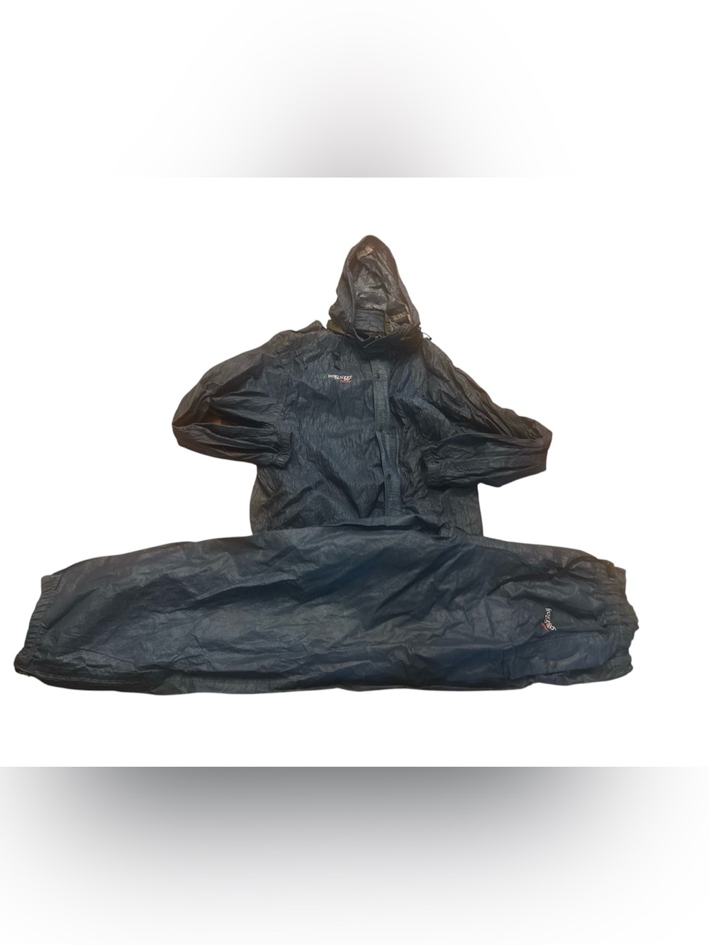 Men's Blue Utility Rain Jacket & Pants Set
